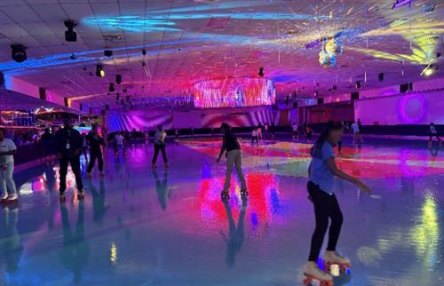 Students enjoy roller skating fun